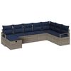 vidaXL S&oacute;fasett me&eth; p&uacute;&eth;i me&eth; geymslu 8 pcs Gr&aacute;r p&oacute;l&yacute;rattan