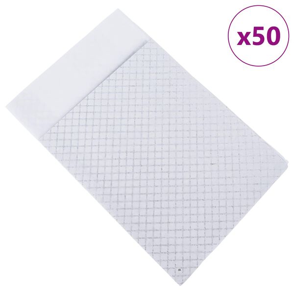 vidaXL Efnish&aacute;&eth; hundap&uacute;&eth;i 50 pcs Svartur og Hv&iacute;tt 90 x 60 cm