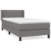 vidaXL H&oacute;lfa&eth; Springr&uacute;m me&eth; D&yacute;nu D&ouml;kkgr&aacute;tt 80x200 cm Tauefni