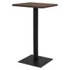 vidaXL B&iacute;str&oacute;bor&eth; D&ouml;kk&ouml;skugr&aacute;tt 70x70x107 cm