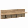 vidaXL Vegghengt fatahengi Vegghengt Artisan Eik 60 x 10,5 x 18 cm