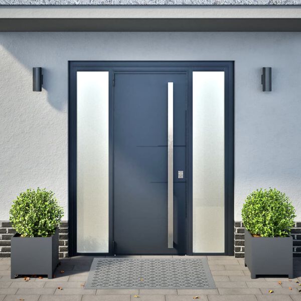 vidaXL Gr&oacute;&eth;urker &iacute; Gar&eth;inn 2 stk. 40x40x40 cm Reykgr&aacute;tt St&aacute;l