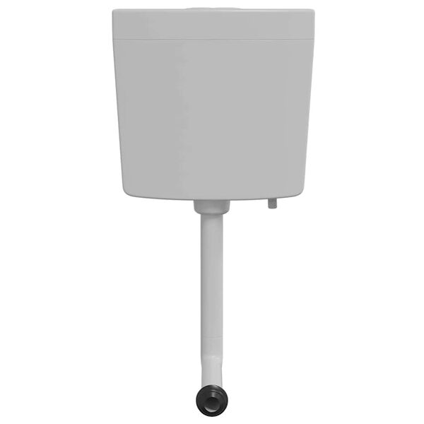 vidaXL Klósettkassi með Vatnsinntaki að neðan 3/6 lítrar Grár