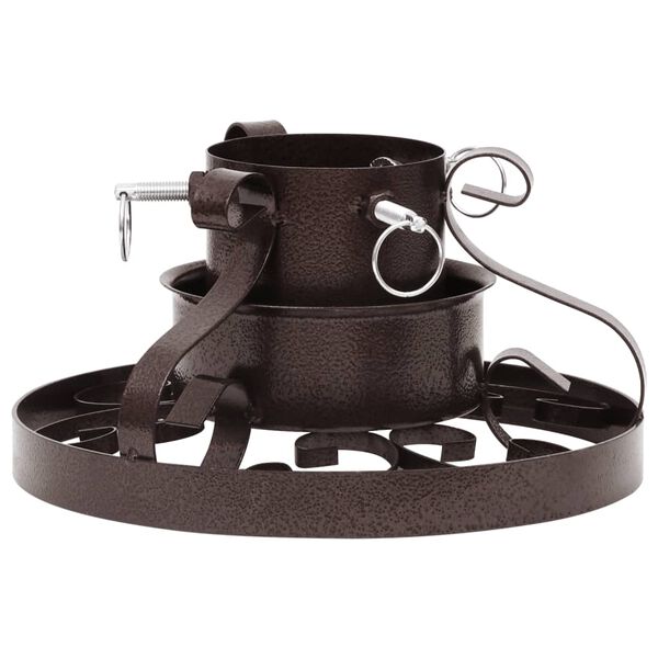 vidaXL Jólatrésfótur Svartur Forn kopar 29x29x15,5 cm