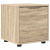 vidaXL Ba&eth;herbergissk&aacute;pur Sonoma Eik 40,5 x 40 x 44 cm Samsettur vi&eth;ur