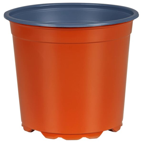 vidaXL Bl&oacute;mapottur 100 pcs terracotta &Oslash; 15 x 13 cm Plast
