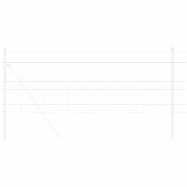 vidaXL T&uacute;nagir&eth;ing Silfur 25 x 0,8 m Sinkh&uacute;&eth;a&eth; st&aacute;l