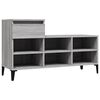 vidaXL Sk&oacute;sk&aacute;pur Gr&aacute;tt Sonoma 102x36x60 cm Samsettur Vi&eth;ur