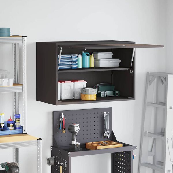 vidaXL Veggskaur fyrir b&iacute;lsk&uacute;r Svartur 80 x 40 x 53 cm