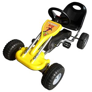 vidaXL Pedal Go Kart Gulur