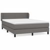 vidaXL H&oacute;lfa&eth; Springr&uacute;m me&eth; D&yacute;nu Gr&aacute;tt 140x190 cm Gervile&eth;ur