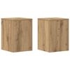 vidaXL Pl&ouml;ntustandar 2 stk Artisian Eik 25x25x35 cm Samsettur Vi&eth;ur