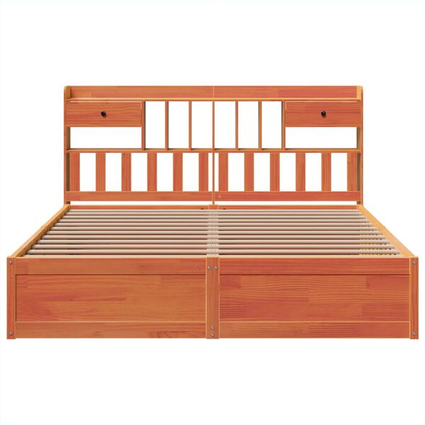 vidaXL R&uacute;mgrind &aacute;n D&yacute;nu 200x200 cm Vaxbr&uacute;n Gegnheil Fura