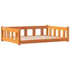 vidaXL Hundar&uacute;m me&eth; geymslu Vaxbr&uacute;nn 100 x 70 x 28 cm Solid furuhikk