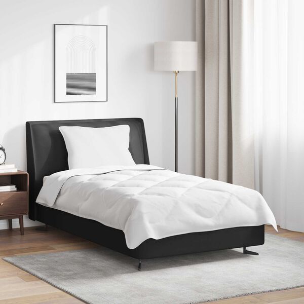 vidaXL R&uacute;mfatasett me&eth; kodda 2 pcs Hv&iacute;tt M&iacute;kr&oacute;f&iacute;ber