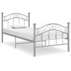 vidaXL R&uacute;mgrind &aacute;n D&yacute;nu Gr&aacute;r 90x200 cm M&aacute;lmur