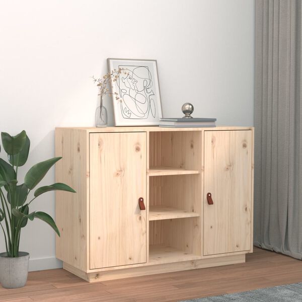 vidaXL skenkur 100x40x75 cm Solid Wood Furu