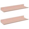 vidaXL Flj&oacute;tandi skrifbor&eth; 2 pcs Bleikur 30 x 9 x 2,5 cm St&aacute;l