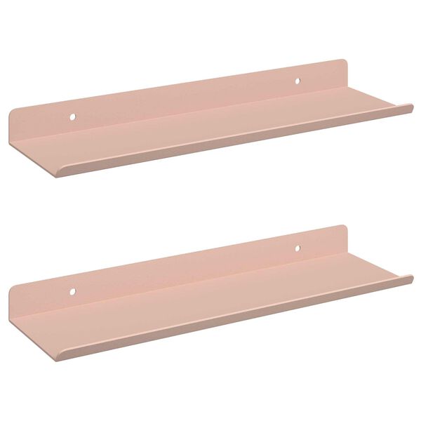 vidaXL Flj&oacute;tandi skrifbor&eth; 2 pcs Bleikur 30 x 9 x 2,5 cm St&aacute;l