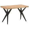 323559 vidaXL Dining Table 120x60x76 cm Solid Acacia Wood