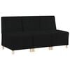 vidaXL Sofaeiningar &aacute;n handfanga 3 pcs Svartur 55 x 74 x 82 cm d&uacute;kur