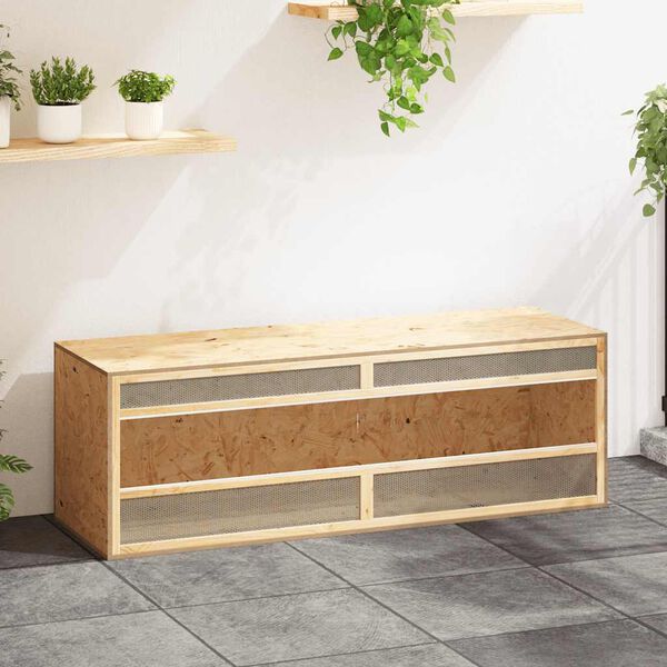 vidaXL Terrarium Engineered Wood 144x46x48 cm