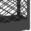 vidaXL Regnhlífastendur með geymslu Svartur 28 x 12 x 41 cm Stál