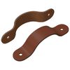 vidaXL Sk&aacute;pa handfang 2 pcs Br&uacute;nn 140 x 25 x 2,3 mm PU