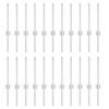 vidaXL Gir&eth;ingarp&oacute;stur 22 pcs Silfur 80 cm St&aacute;l