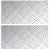 vidaXL Stigaplata R&eacute;tthyrningur 2 pcs Silfur 40 x 20 cm &Aacute;l