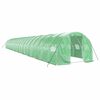 vidaXL Gr&oacute;&eth;urh&uacute;s me&eth; St&aacute;lgrind Gr&aelig;nt 60 m&sup2; 20x3x2 m