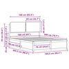 vidaXL R&uacute;mf&oacute;tur me&eth; kl&aelig;&eth;&eth;um h&ouml;f&eth;agafli D&ouml;kk gr&aacute; 160 x 200 cm