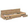 vidaXL Ramsv&iacute;k me&eth; h&ouml;fu&eth;gafl Artisan Eik 90 x 190 cm Samsettur vi&eth;ur
