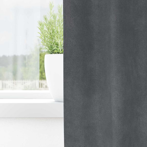 vidaXL Myrkratj&ouml;ld 2 pcs Lj&oacute;sgr&aacute;r 140 x 140 cm Flauel