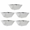 vidaXL Gar&eth;pl&ouml;ntukassi 5 pcs Silfur 35 x 35 x 15 cm Galvaniserad st&aacute;l