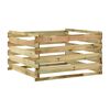 vidaXL Moltukassi me&eth; Rimlum 120x120x70 cm Gegndreypt Fura