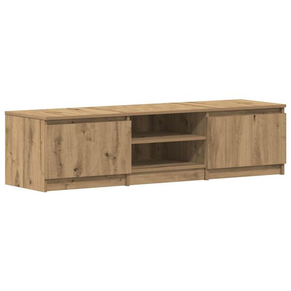 vidaXL sjónvarpsskápur Artisan Oak 140x40x36 cm Hannaður viður
