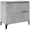 vidaXL Vaskask&aacute;pur Steinsteypa Gr&aacute;r 65x33x60 cm Hanna&eth;ur vi&eth;ur