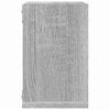 vidaXL Vegghyllur 2 pcs Gr&aacute;r Sonoma 26 x 15 x 26 cm Samsettur vi&eth;ur
