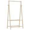 vidaXL fatarekki me&eth; hillum 96x45,5x150,5 cm bambus