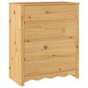 vidaXL R&uacute;ll&oacute;&eth;apall Drammen Eikarlitur 76,5 x 40 x 91 cm Gegnheil fura