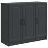 vidaXL Vi&eth;beinteyfla Svartur 89 x 34,5 x 77 cm Samsettur vi&eth;ur