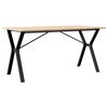vidaXL Bor&eth;stofubor&eth; Y-grind 160x80x75 cm Gegnheil Fura og Steypuj&aacute;rn