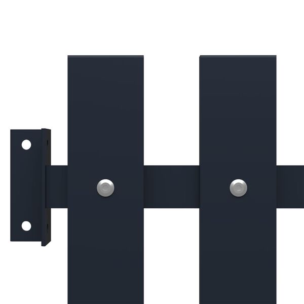 vidaXL Girðingarplata antrasít 178x75 cm duftlakkað stál