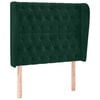 vidaXL H&ouml;f&eth;agafl me&eth; Eyrum 103x23x118/128 cm D&ouml;kkgr&aelig;n Flauel