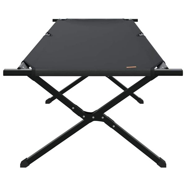 vidaXL Folding tjaldsæng Svartur 210 x 80 x 46 cm Oxford efni