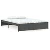 vidaXL R&uacute;mgrind &aacute;n D&yacute;nu Gegnheill Vi&eth;ur Gr&aacute;r 135x190 cm Tv&iacute;brei&eth;