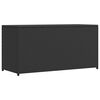vidaXL Geymslukassi &iacute; Gar&eth; Svartur 120x50x60 cm P&oacute;l&yacute;rattan