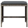vidaXL Gar&eth;kollar Me&eth; Sessum 4 stk. 40x40x35 cm P&oacute;l&yacute;rattan Gr&aacute;r