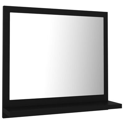 804554 vidaXL Bathroom Mirror Black 40x10,5x37 cm Chipboard
